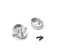 COMODO 1/10 Scale Metal Rear Axle Upgrade Kit with Gear Drive Shaft Wheel Cup Steering Set for D12 RC Cars(342-Silver)
