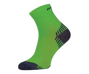 Comodo 1 Pack Low Cut Ankle Compression Running Socks - 3-5.5 UK - green neon