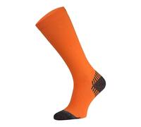Comodo 1 Pack Unisex Over the Calf Compression Running Socks - Orange - Size UK 6-8