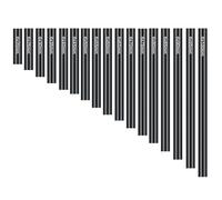 COMODO 17-Piece Aluminum Link Rod Kit Compatible with 1/10 Scale RC Crawler Cars, and Similar Models (20-100mm Lengths)(Black)