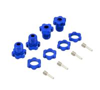COMODO 17mm Metal Wheel Hex Hub Adapter Compatible With Traxxas E-Maxx Revo 3.3 Slayer Pro 4x4 1/10 Scale RC Vehicles(Blue)