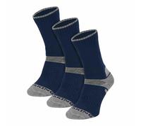 Comodo 3 Pack Kids Merino Wool Hiking Socks (3 Sizes) - 4-6 Years - Navy