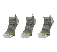 Comodo 3 pairs of running socks | women/men | sneakers | functional socks | jogging | running | RUN9 - Grey/Lime | Size: 35-38
