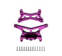 COMODO Aluminum Front & Rear Shock Towers Compatible With 1/24 Scale 2WD RC Buggy Models Including LOS00007 B T Parts RTR(Purple)