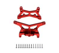 COMODO Aluminum Front & Rear Shock Towers Compatible With 1/24 Scale 2WD RC Buggy Models Including LOS00007 B T Parts RTR(Red)
