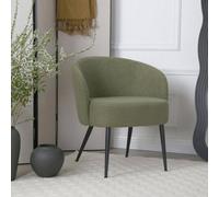 Comodo Armchair In Teddy Fleece Fabric Single Chair Bouce Green