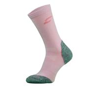 COMODO - Bamboo Hiking Socks for Summer | Anti Blister Cushioned Heel & Toe | Mens & Ladies (9-11, Pink - Grey)