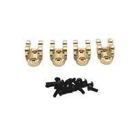 COMODO Brass Portal Axle Gear Housing and Counterweight Set for 1/8 1/10 RC Crawler - Front Rear Gear Housing C Hub Carrier Link Mount Compatible with H8H YK4102 YK4083 Absima CR3.4(Link Mount)