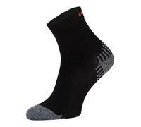 COMODO - Compression Running Socks | Short Low Cut Ankle Length Invisible Socks | Mens & Womens (3-5.5, Black)