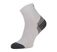 COMODO - Compression Running Socks | Short Low Cut Ankle Length Invisible Socks | Mens & Womens (3-5.5, White)