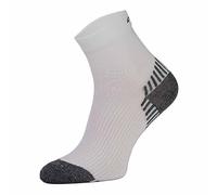 COMODO Men's 1 Pack Low Cut Ankle Compression Running Socks in White | Size: 9-11 COMODO White 9-11