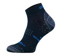 Comodo - Coolmax Running Socks | Mens & Ladies | Thin Trainer Ultralight Ankle Socks with Arch Grip Support (6-8, Black)