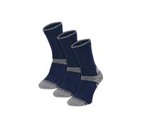 COMODO Girl's 3 Pack Merino Wool Hiking Socks | Anti Blister Socks in Navy | Size: 4-6 Years COMODO Navy 4-6 Years