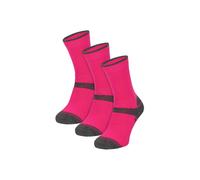 COMODO Girl's 3 Pack Merino Wool Hiking Socks | Anti Blister Socks in Pink | Size: 4-6 Years COMODO Pink 4-6 Years