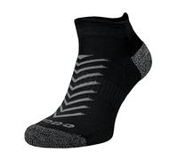 COMODO Hi Viz 1 Pair Unisex Running Socks Lightweight Anti Blister Sports Socks | Reflective Coolmax Socks (6-8, Black)