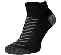 Comodo 1 Pack Hi Viz Reflective Coolmax Running Socks for Summer - 3-5 UK - Black