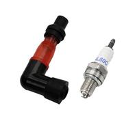 COMODO Ignition Coil and Spark Plug Set Compatible With 23CC-71CC Engines for 1/5 Scale RC Cars Including Rofun LT FG QL DDT GoPed Type Vehicles(Red)