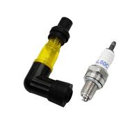 COMODO Ignition Coil and Spark Plug Set Compatible With 23CC-71CC Engines for 1/5 Scale RC Cars Including Rofun LT FG QL DDT GoPed Type Vehicles(Yellow)
