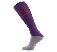 Comodo - Ladies Knee High Horse Riding Equestrian Socks | Womens Thin Technical Microfibre Socks for Horse Competition (6-8, Purple)