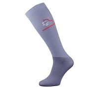 Comodo - Ladies Knee High Horse Riding Equestrian Socks | Womens Thin Technical Microfibre Socks for Horse Competition (3-5.5, Light Grey)