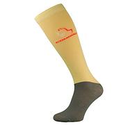 Comodo - Ladies Knee High Horse Riding Equestrian Socks | Womens Thin Technical Microfibre Socks for Horse Competition (6-8, Yellow)