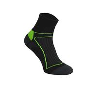 COMODO Men's 1 Pack High Vis Neon Low Cut Cycling Socks in Black | Size: 3-5.5 COMODO Black 3-5.5