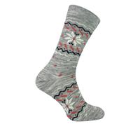 Comodo Mens Ladies Alpaca Merino Wool Hiking Socks | Breathable Trekking Socks - 6-8 UK - Nordic Grey