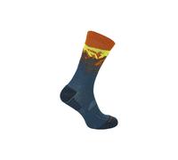 Comodo Mens Ladies Light Performance Crew Merino Wool Socks | Trekking Socks - 9-11 UK - Petrol Mountain