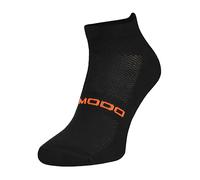 COMODO Merino Wool Running Socks Lightweight Cushioned Ankle Sport Socks for Men & Women (6-8, Black)