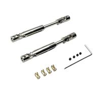 COMODO Metal CVD Drive Shaft for 1/12 RC Car - 2pcs Driveshafts with 3mm to 4mm Sleeves, Compatible with MN168 MN82 MN78
