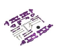 COMODO Metal Swing Arm & Steering Cup Bearings Set - 12 Pack Replacement Hardware for 1/12 124016-124019 & 1/14 144001-144010 RC Cars(PURPLE)