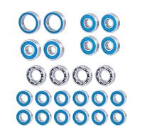 COMODO RC Crawler Ball Bearing Kit 1/10 Scale 24PCS for Currie F9 Front & Rear Axle Blue Sealed Upgrade Parts