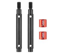 COMODO RC Crawler Stub Axle Drive Gear Shaft 1/18 Scale Steel Extended 5mm/10mm Compatible with Ascent(Add 5mm)