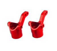 COMODO RC Steering Hub Carrier Set for 1/10 Scale Off-Road Cars - Aluminum CNC Machined L/R Pair Compatible with BULLET3.0 ST MT WR8 Models(Red)