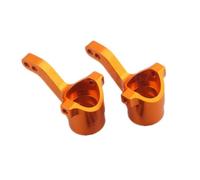 COMODO RC Steering Hub Carrier Set for 1/10 Scale Off-Road Cars - Aluminum CNC Machined L/R Pair Compatible with BULLET3.0 ST MT WR8 Models(Yellow)