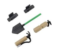 COMODO Simulation Fire Extinguisher & Military Shovel Compatible With 1/10 RC Climbing Cars D90 90046(Khaki)