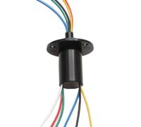 COMODO Sliding Ring 10A 22mm Dia for Wind Energy Systems, 2/3/4/6/8CH Rotating Electrical Conductor with Flange, Replacement Power Transmission Part(Couleur: Dia 22mm 6CH 10A)