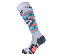 COMODO - Technical Snowboard Socks | Mens & Womens | Knee High Long Outdoor Sport Socks (9-11, Light Grey)