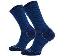 COMODO TECHNICAL SOCKS Thin hiking socks STAL LIGHT HIKER with alpaca wool. Breathable socks for long hikes. For men and women., denim, 43-46