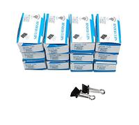 COMOK 1/2 Inches Mini Binder Clips, 12 per Pack, 12 Pack for Office Work, Archive Work, Document Organizing, Rose Gold, Medium