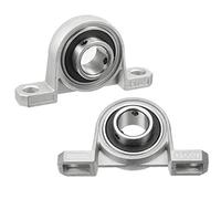 COMOK 2pcs KP004 Long 99mm Inner Diameter 22mm Zinc Alloy Inner Ball Mounted Pillow Block Insert Bearing