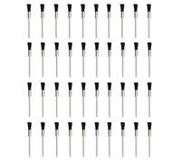 COMOK Nylon Bristle Brushes Black Pen Shape Cleaning Brushes 1/8" Shank Fit Dremel Diamond Walnut Bodhi Jade Silverware Polishing 40PCS