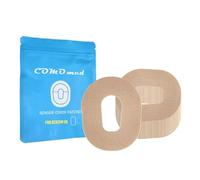 COMOmed Sensor Cover Patches - Waterproof Adhesive Patches Compatible with DEXCOM G6 - Long Fixation for Continuous Glucose Monitor Sensor - Lasts 20 Days (25 Pack-Beige)