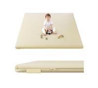 COMOMY Vegan Leather Baby Play Mat for Playpen, 127x127cmx3 cm, Ivory