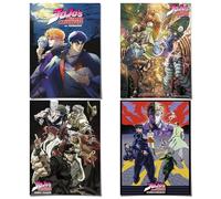 COMOR 4PC Jojo'S Bizarre Adventure Poster For Fans Kids Room Bedroom Wall Decor-Jojo'S Bizarre Adventure Anime Posters Canvas Prints Picture For Teen Boy Girls Gifts