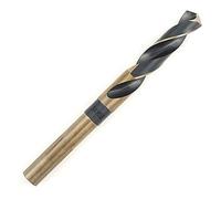 COMOWARE 3/4" Reduced Shank Drill Bit, HSS M2, Black & Gold Drill Bit with 3-Flat 1/2" Shank, 135° Split Point, Metal Drills Bits for Steel/Aluminum/Iron/Plastic/Wood, for Electricians & DIY