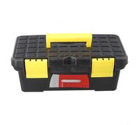 Compact 10 Inch Two Tier Toolbox for Electricians Carpenters and Mechanics Designed for Portability Durability and Efficient Tool Management