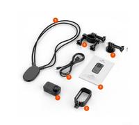 Compact 1080P Mini Action Camera with Magnetic Lanyard for Wearable Use Vlogging and Outdoor Sports Includes Handlebar Mount Bracket Kit and Fast Charging Type C Port (Black)