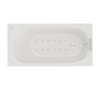 Compact 12 Jet Chrome Easifit Single Ended Spa Bath | White | Acrylic | 1400mm x 700mm