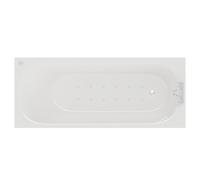 Compact 12 Jet Chrome Easifit Single Ended Spa Bath | White | Acrylic | 1700mm x 700mm